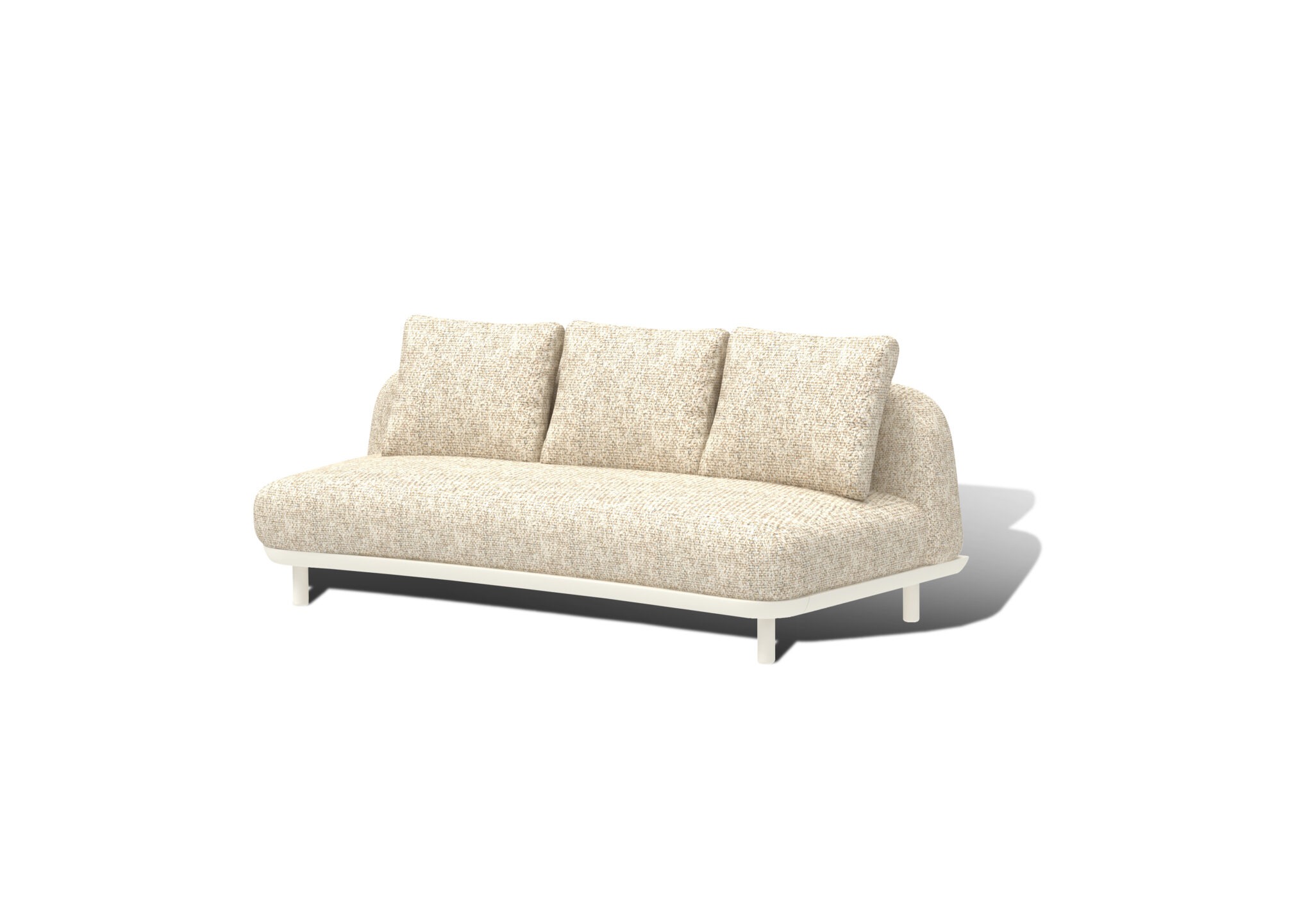 Balena Armless 3 Seater Sofa